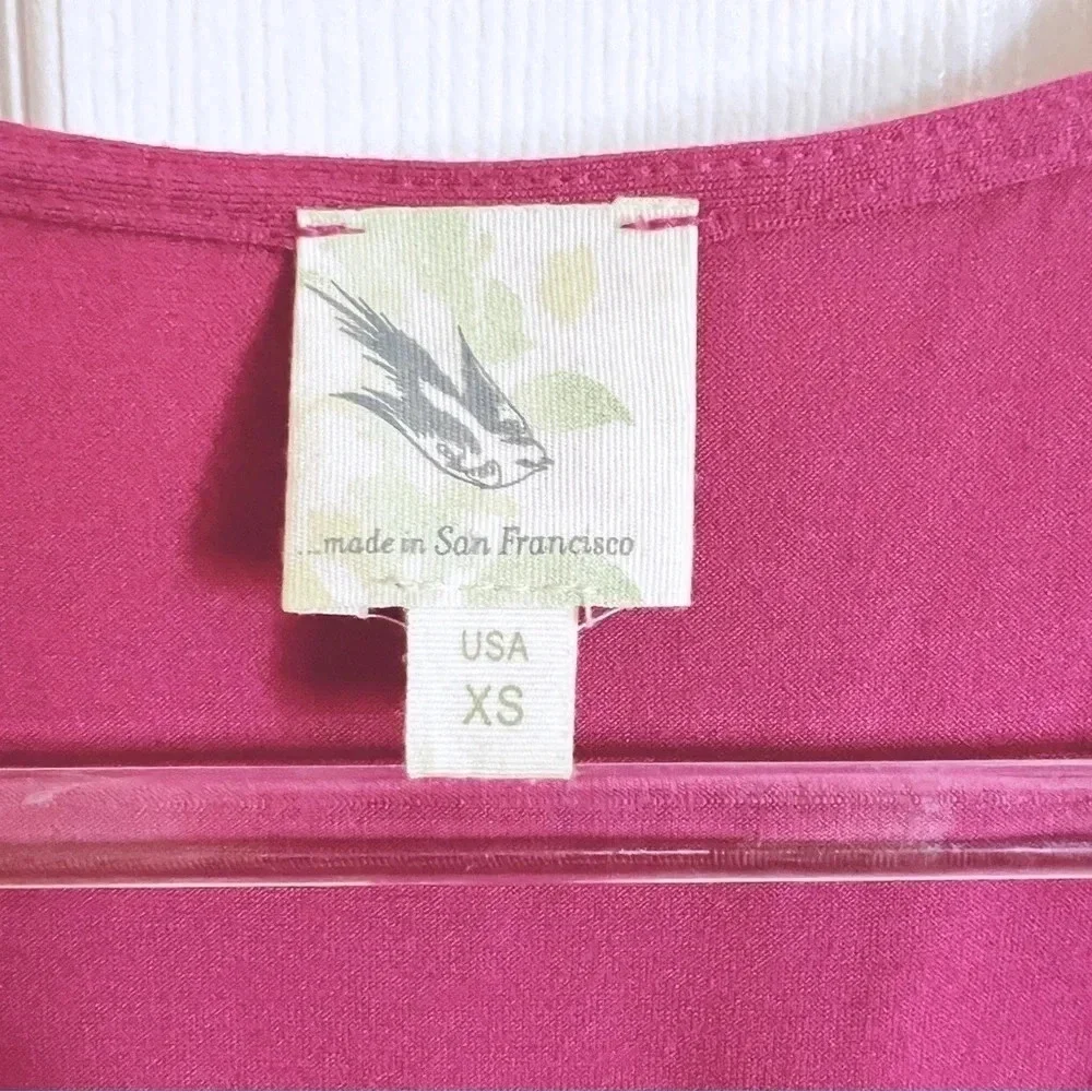 Anthropologie Y2K Lace Romantic Fairy Tank Top Raspberry Yellow Size XS USA - Picture 6 of 8